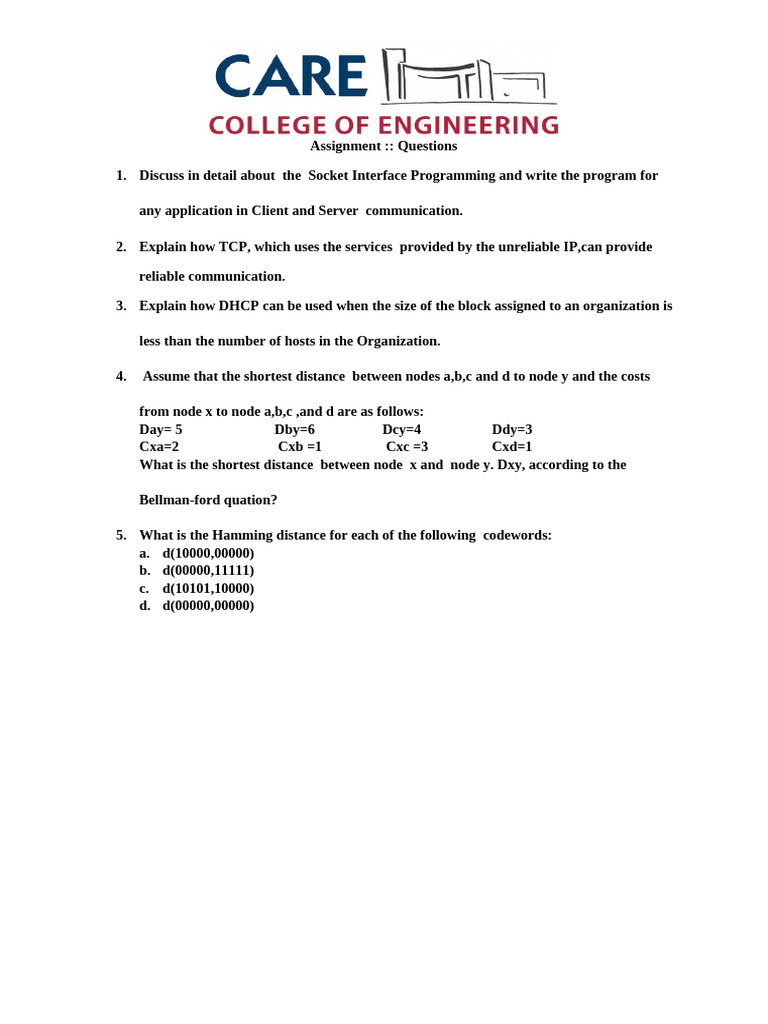 Assignment CN | PDF