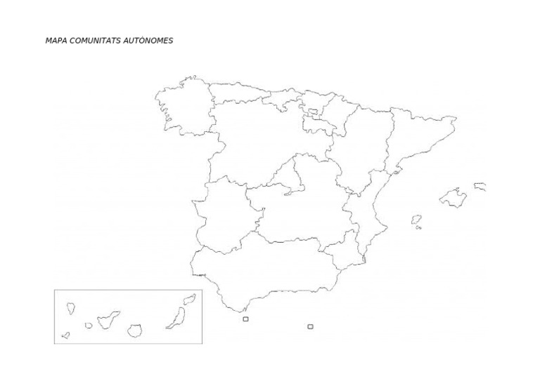 Mapa Mut Península Comunitats Autónomes | PDF