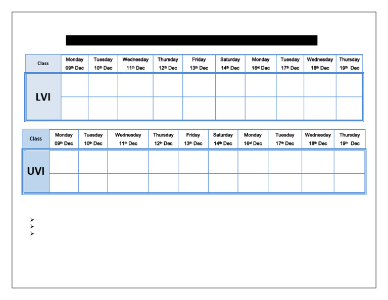 Bloomfield Hall A-Level Exam Schedule | PDF