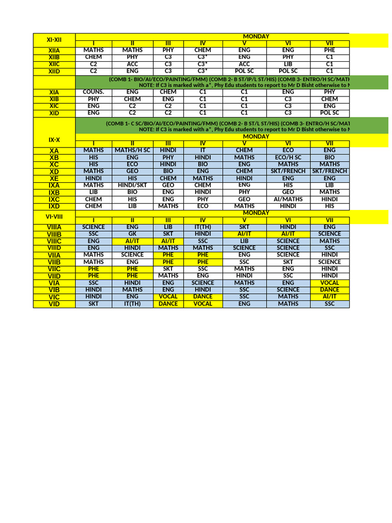 Class time table 2024 25 as on 1 aug 24 xlsx 2 pdf