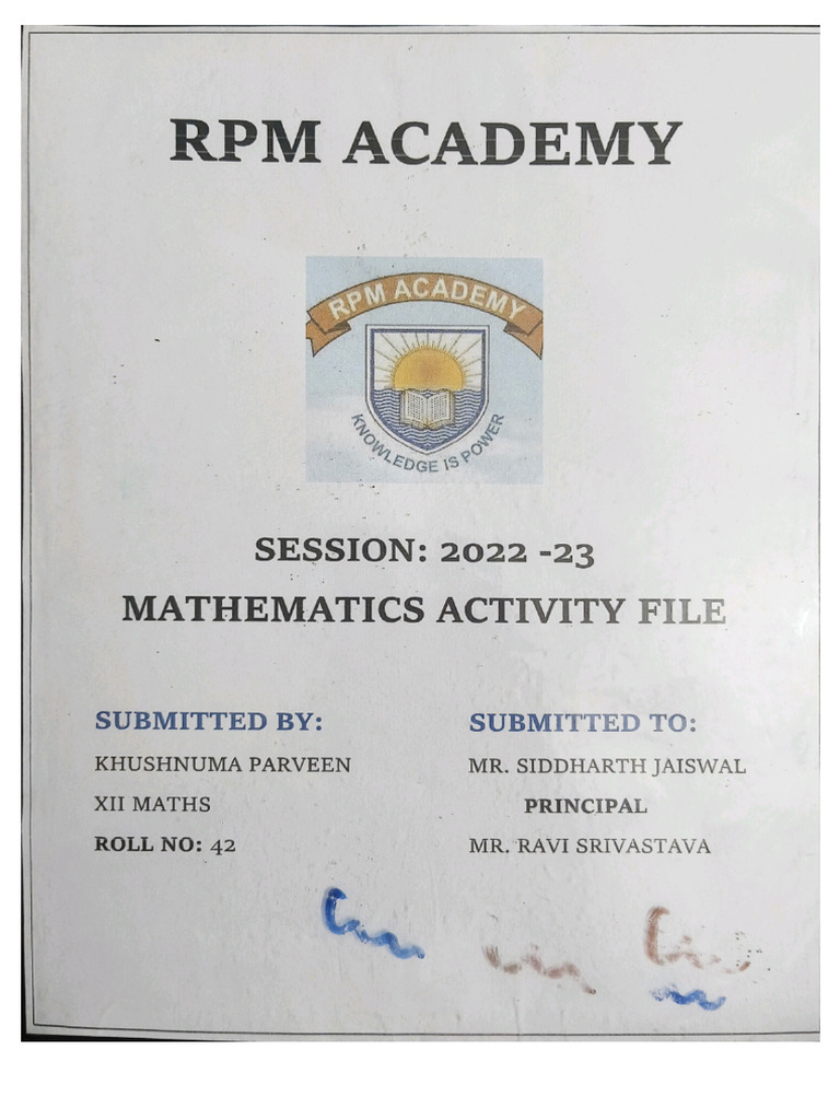 Class 12 Maths Practical | PDF