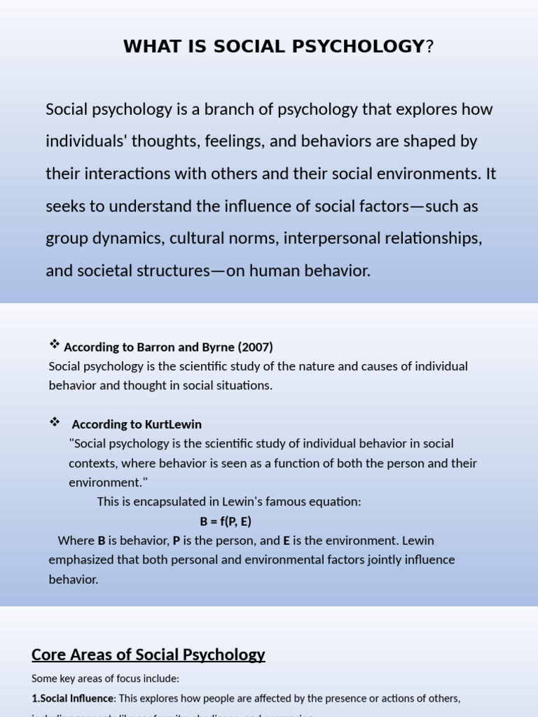Social Psy. | PDF | Social Psychology | Psychology