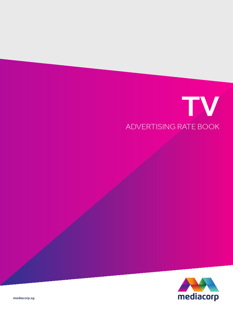 Mediacorp Advertising Rate Card 2024 | PDF | Video | Broadcasting