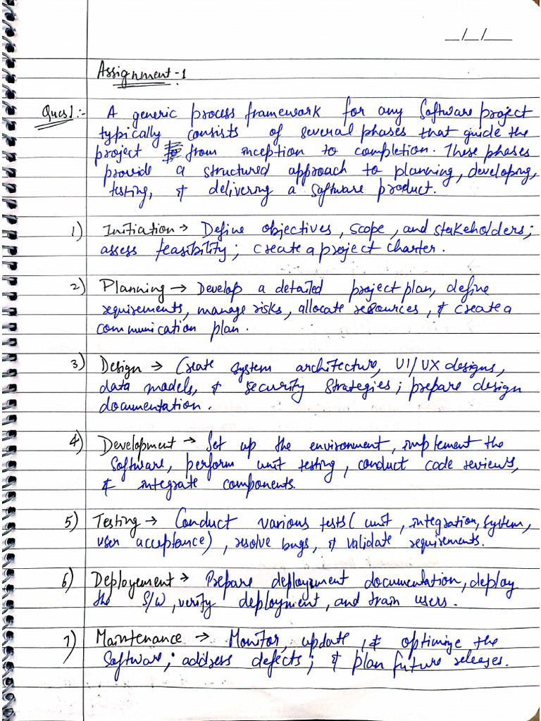 Software Engineering Assignment 1 | PDF