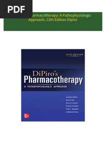 DiPiro's Pharmacotherapy: A Pathophysiologic Approach, 12th Edition Dipiro all chapter instant download