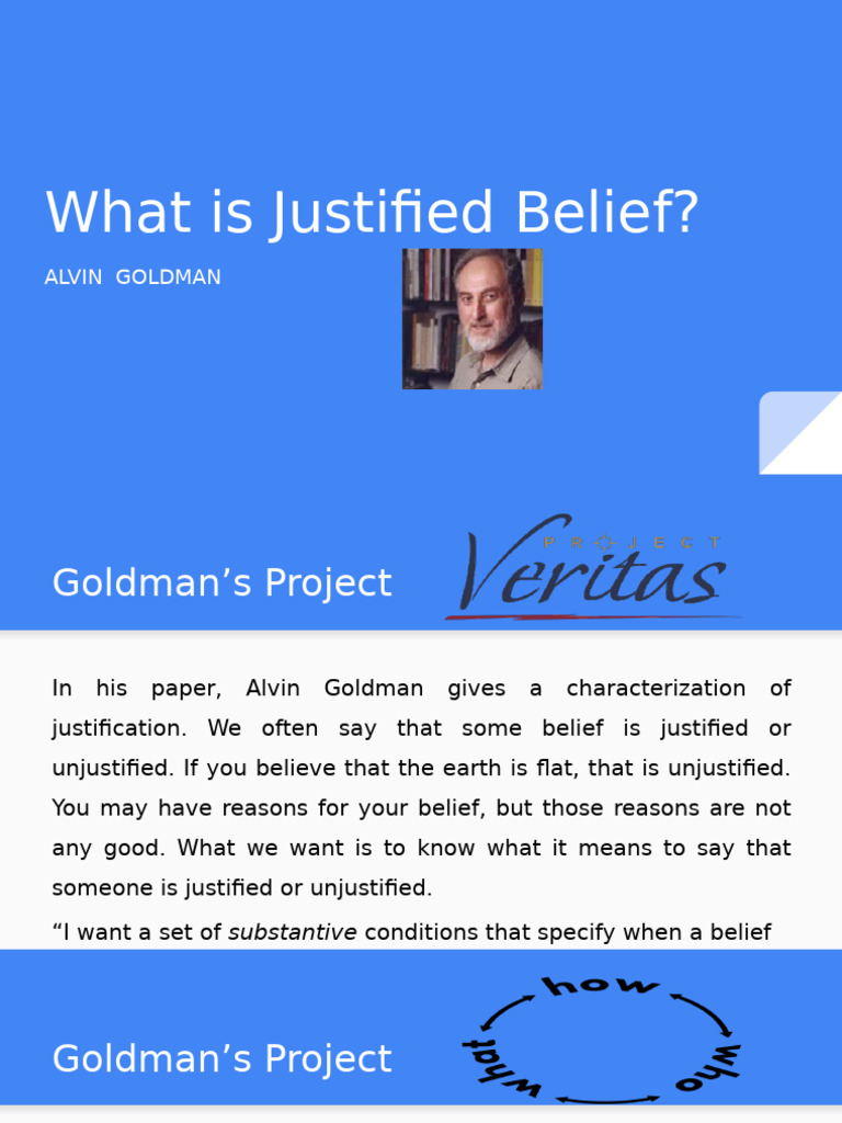 Goldman - 1 | PDF | Epistemology | Truth