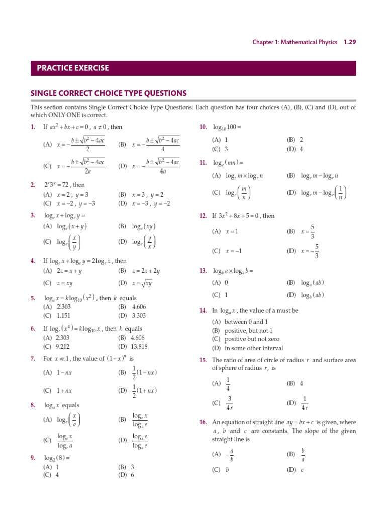 Physics Assignment-Mathematical Tools | PDF | Area | Trigonometric ...