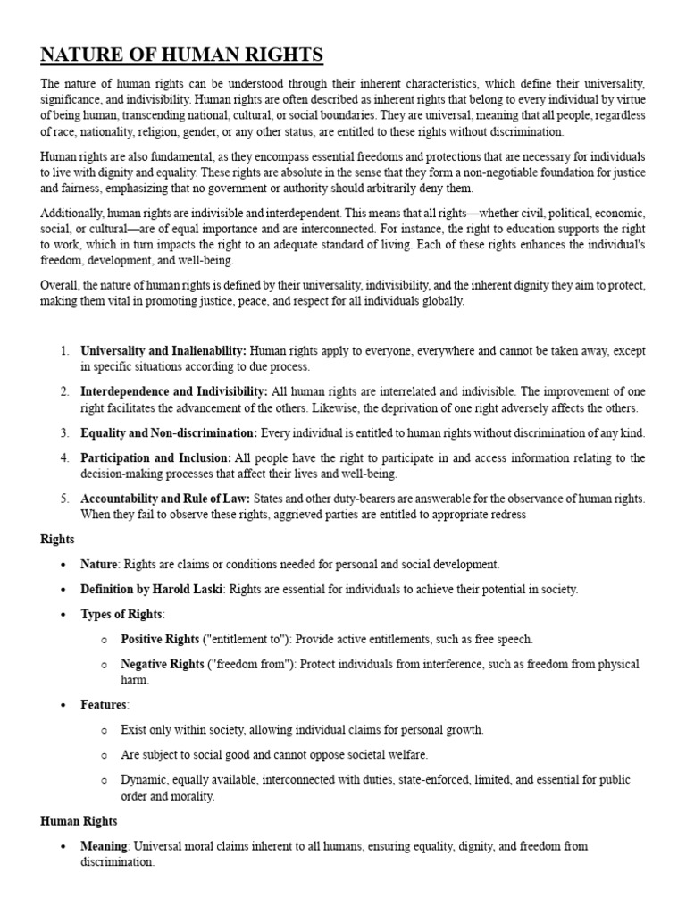 _human rights law notes Aastha Sharma[1] | PDF | Human Rights ...