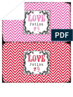 VDay Love Potion Labels