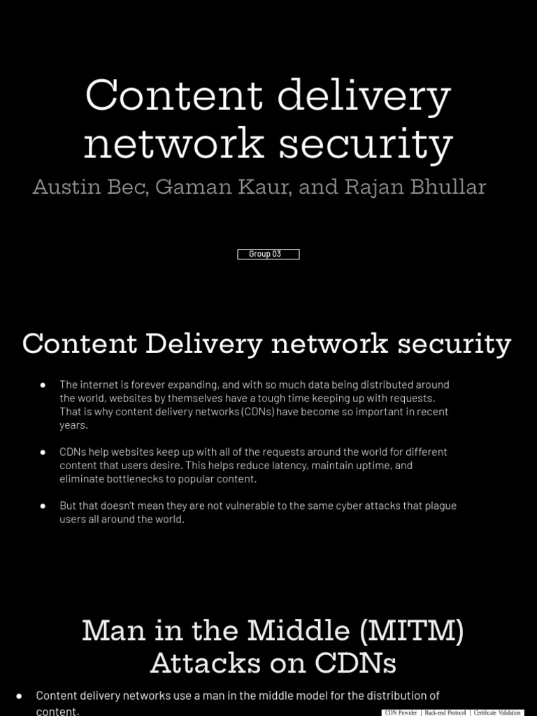 Content delivery network pdf denial of service attack computer