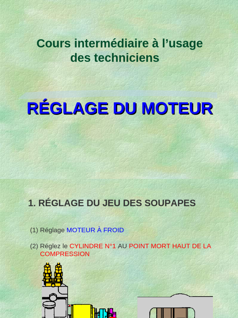 Réglage moteur et injection monopoint | PDF | Injection (moteur) | Machine