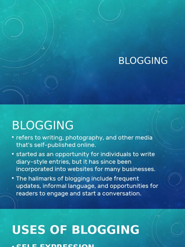 Essentials of Blogging: Platforms &amp; Tips | PDF