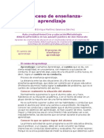 El Proceso de Enseñanza-Aprendizaje