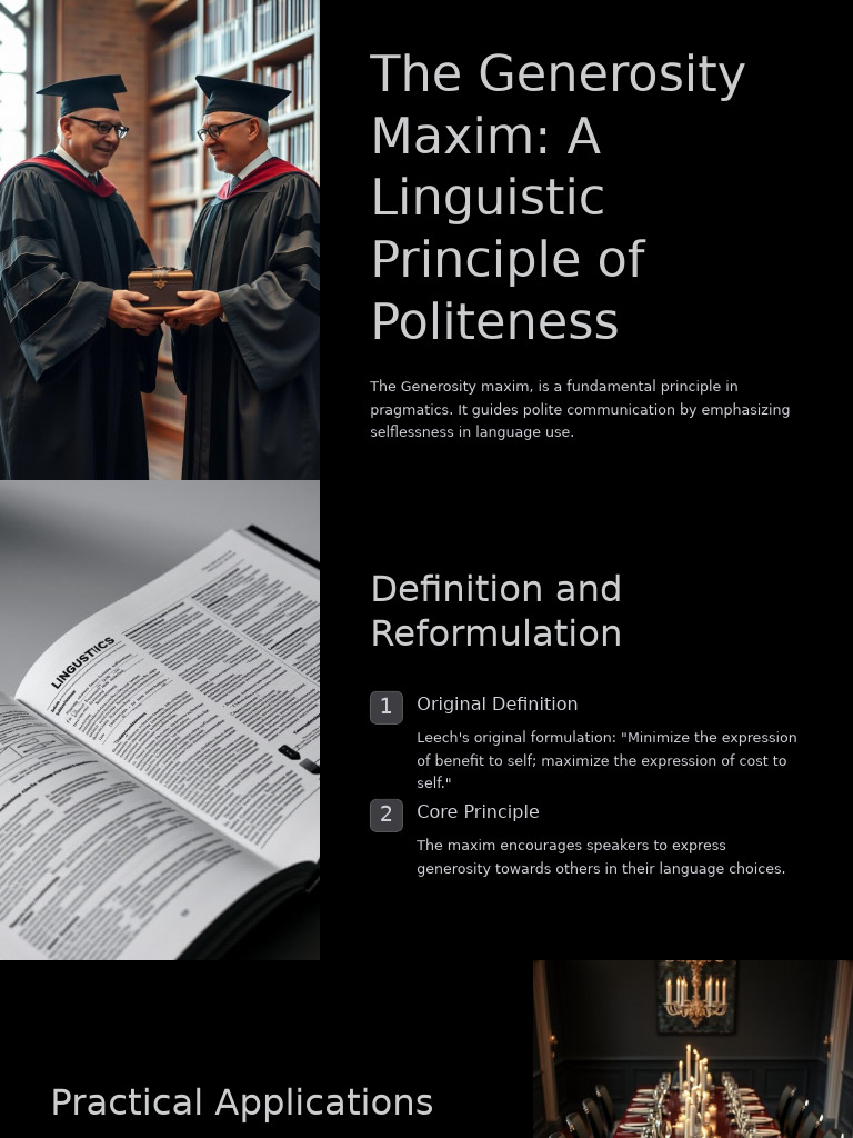 The Generosity Maxim | PDF