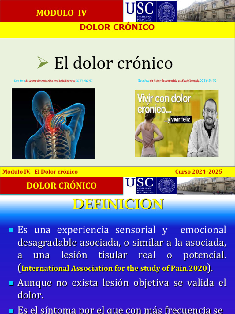 Dolor Crónico: Definición y Abordaje | PDF | Dolor | Especialidades Medicas