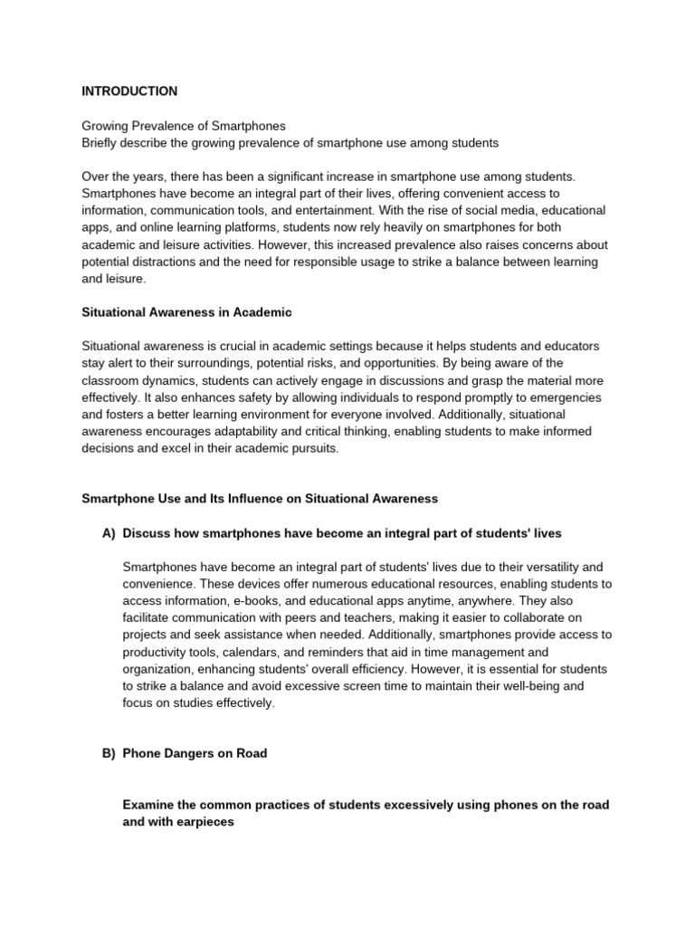 Smartphone Impact on Student Awareness | PDF | Social Media | Popular ...