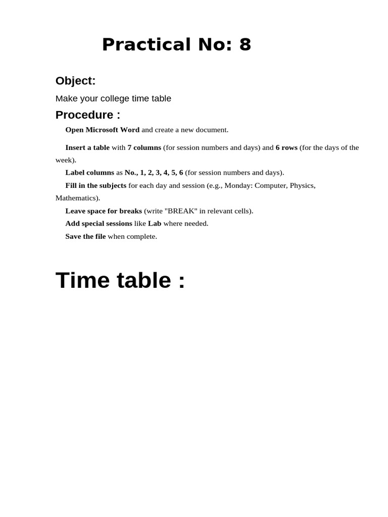 Practical No 8 | PDF