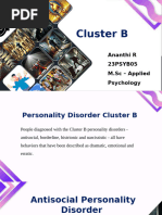 Cluster B Personality Disorder Assessment | PDF | Borderline ...