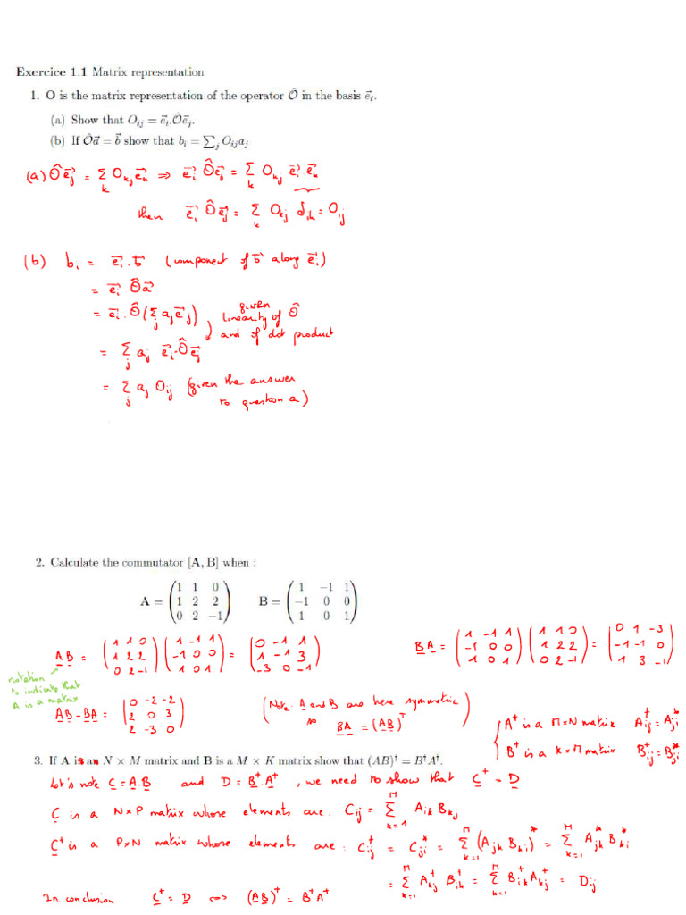 Hand-Written Solutions To Problems | PDF