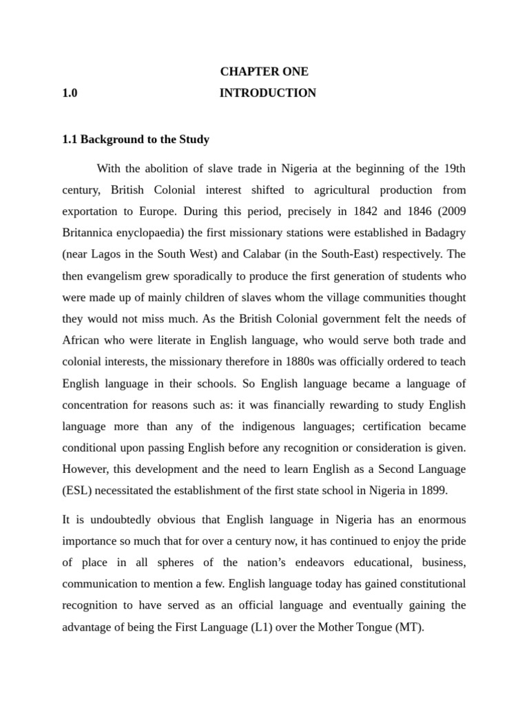 Chapter One Pdf Teachers First Language