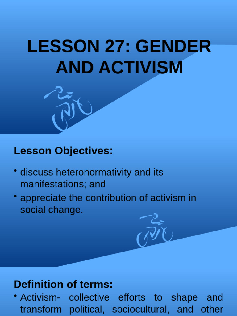 Gender and Society Week 17 Lesson 27 1 | PDF | Discrimination | Lgbt