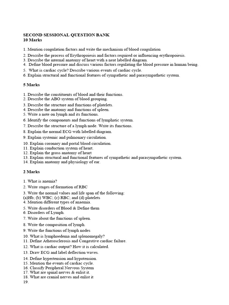 Comprehensive Blood and Heart Study Guide | PDF