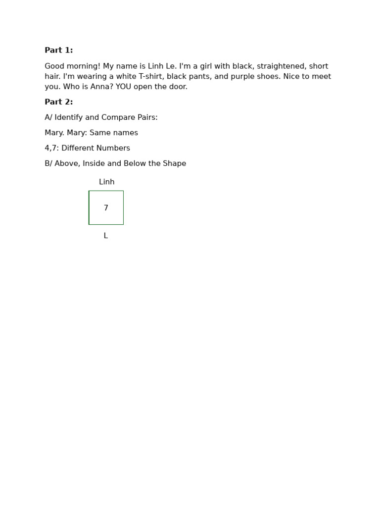 Linh Le - ASL - Pre-U1 EA Script | PDF