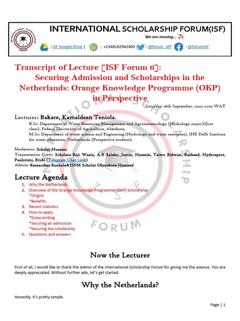 Orange Knowledge Programme Insights | PDF | Essays