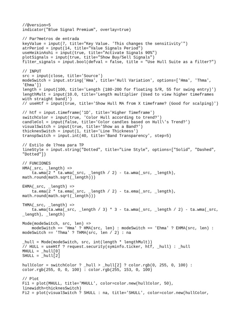 ATR-Based Trading Signal Script | PDF | Computer Programming