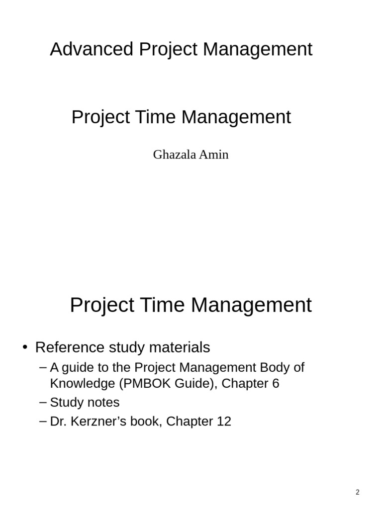 Project Time Management Essentials | PDF | Project Management