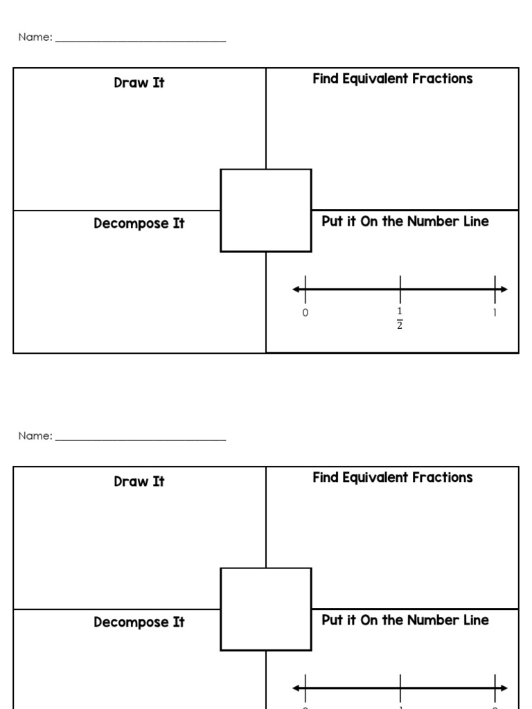 Fraction Activities Worksheet | PDF