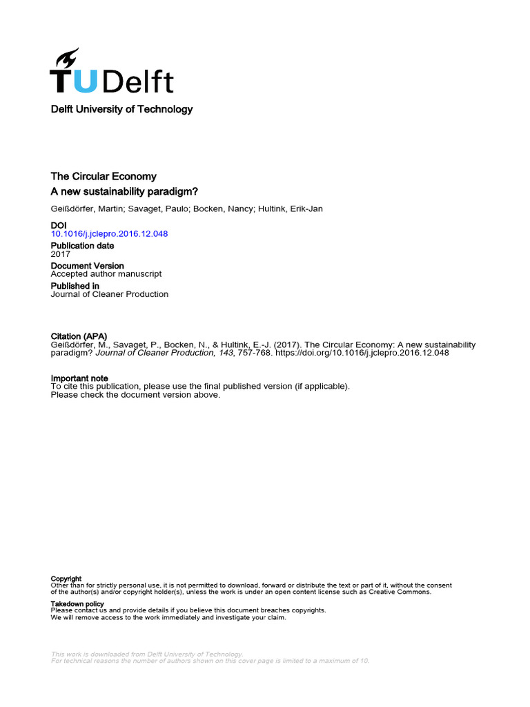 Circular Economy: A Sustainability Review | PDF | Sustainability ...