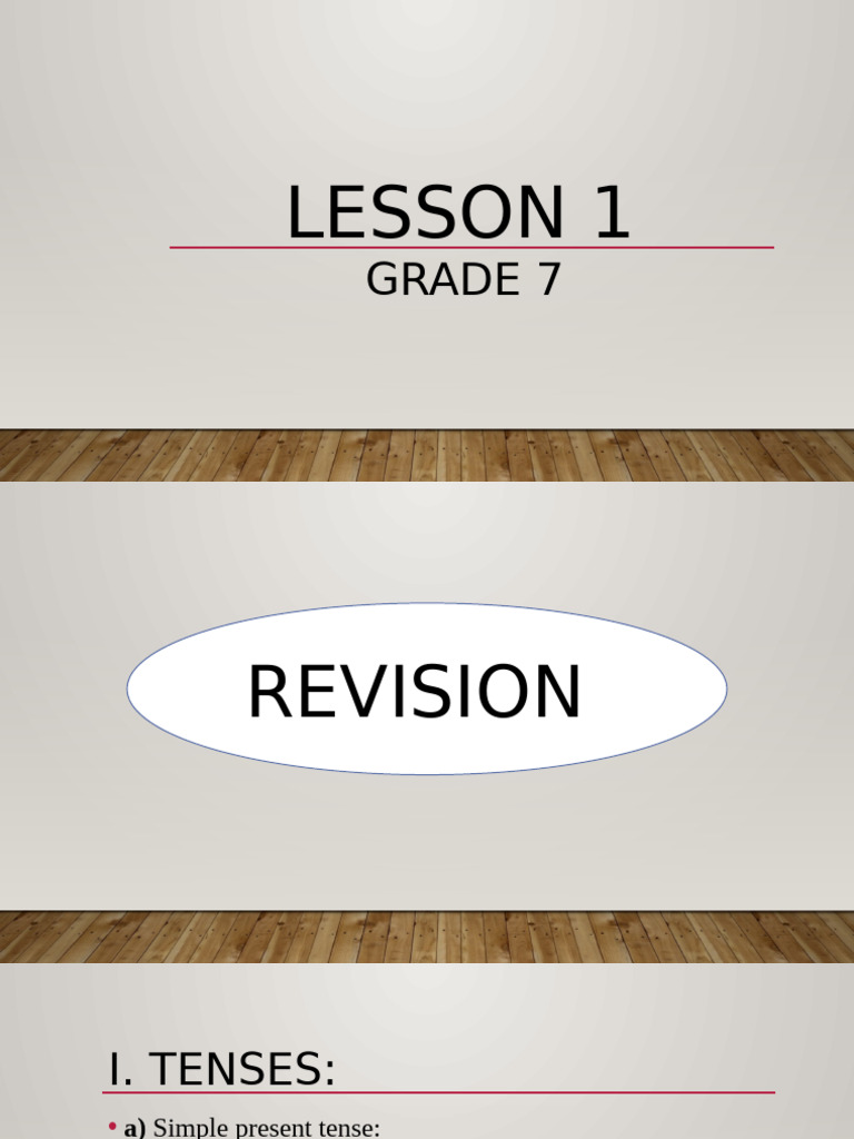 Grade 7 Grammar Revision Guide | PDF