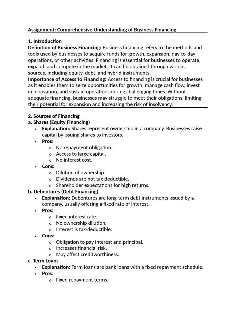 Assignment 1 | PDF | Cost Of Capital | Capital Structure