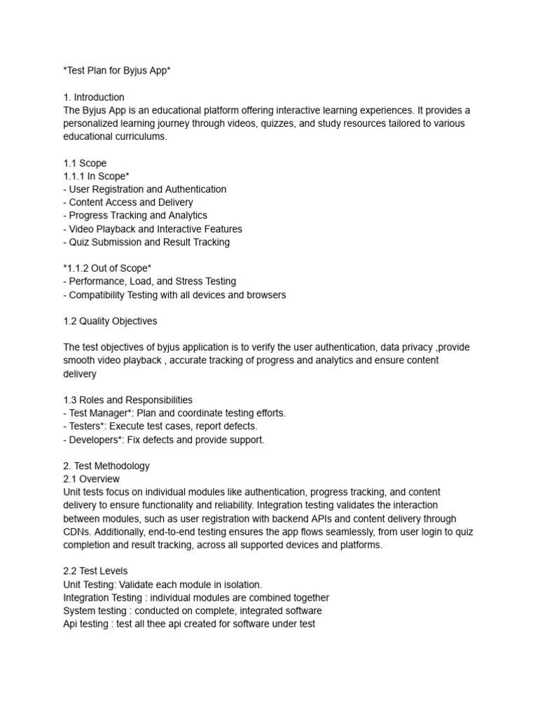 Byjus 1 Pdf Software Testing Mobile App