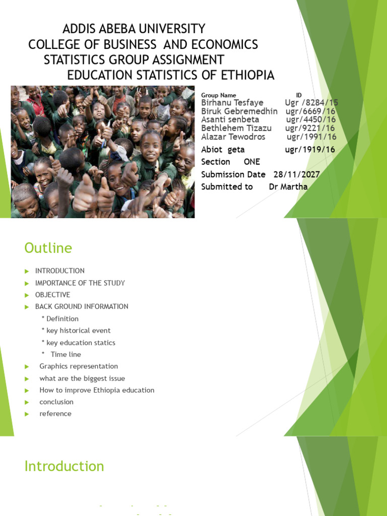 Education Statics For Ethiopia | PDF | Literacy