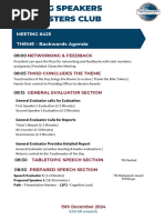 Toastmasters Timer Role Script | PDF