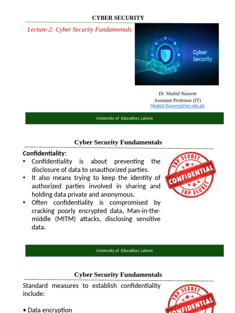 Lecture#2- Cyber Security Fundamentals | PDF | World Wide Web ...
