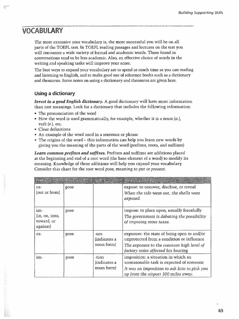 Vocabulary Reading To Learn | PDF | English Language | Cytoplasm