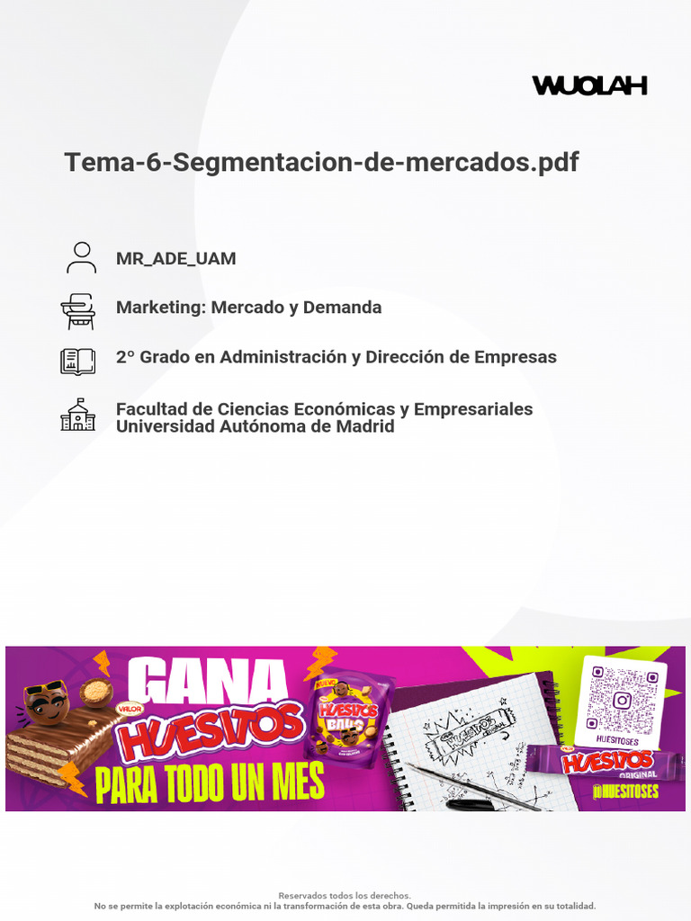 Segmentación de Mercados en Marketing | PDF | Marketing | Mercado ...