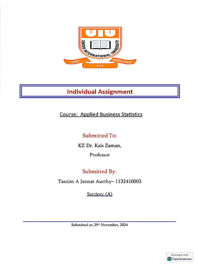 Applied statistics pdf