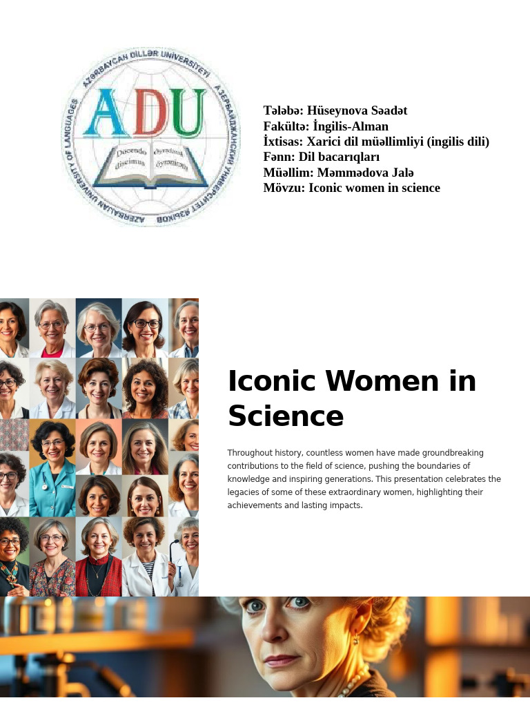 Iconic Women in Science | PDF | Science