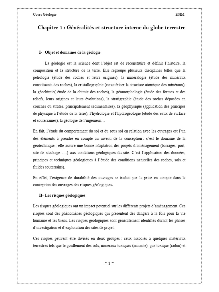 Structure interne du globe terrestre | PDF | Tremblements de terre ...