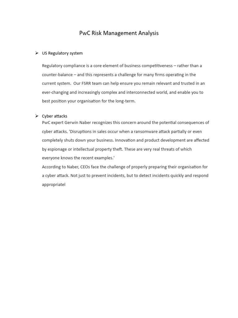 PwC Cybersecurity and Ransomware Readiness | PDF