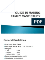 Guide in Making Family Case Study