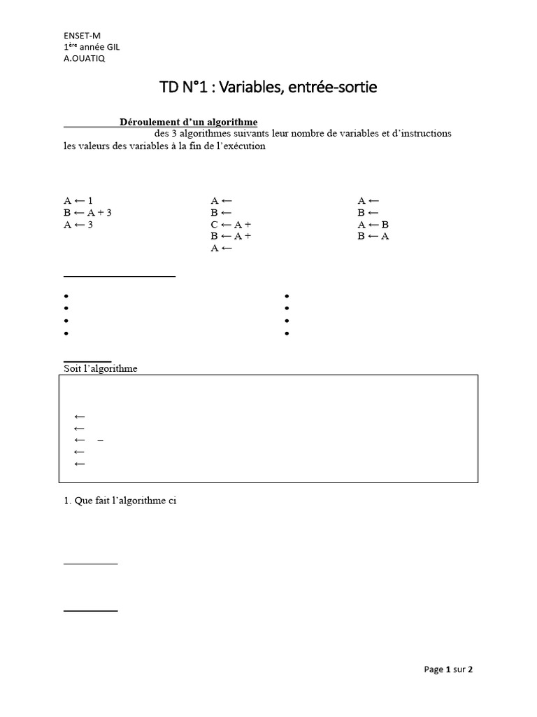 Algorithmes et exercices de programmation | PDF | Taxe sur la valeur ...