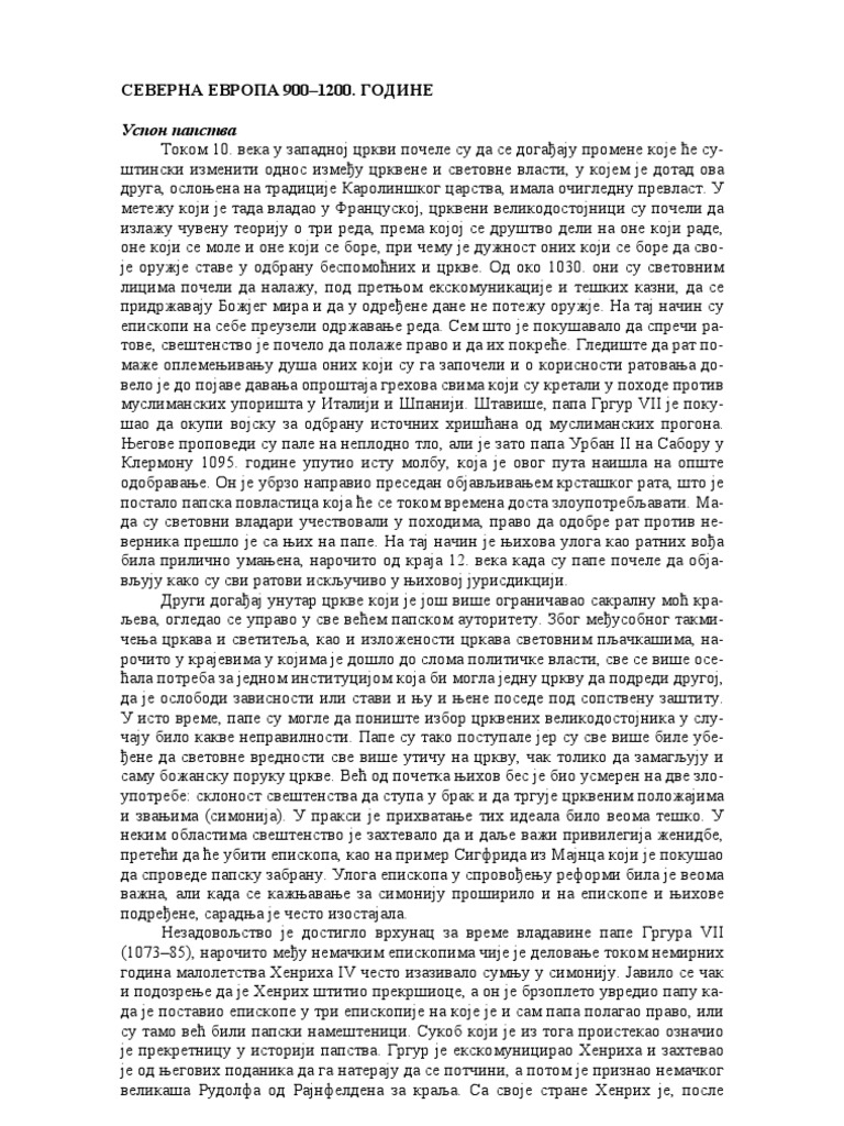 Kulturna Istorija Srednjeg Veka 1000-1500.godine Porcic | PDF
