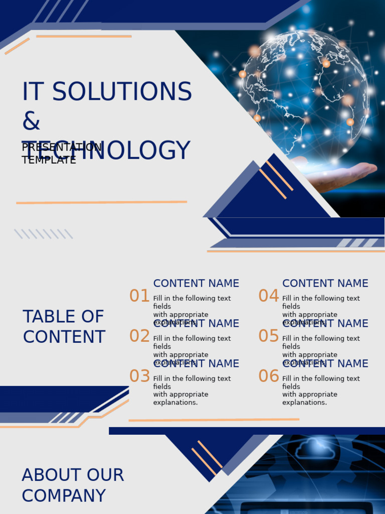IT Solutions Presentation Template | PDF | Communication | Human ...