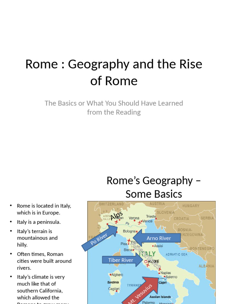 Rome - Chapter 1 Section 1 | PDF | Ancient Rome | Roman Republic