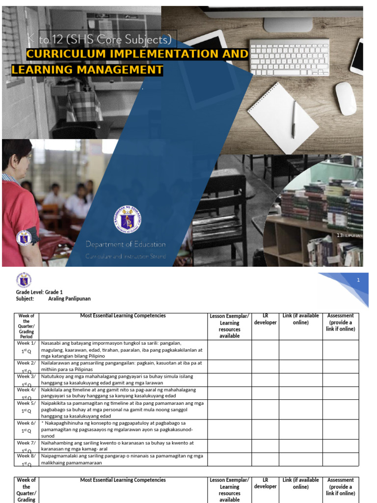 Grade 1 All Subjects Curriculum Implementation And | PDF
